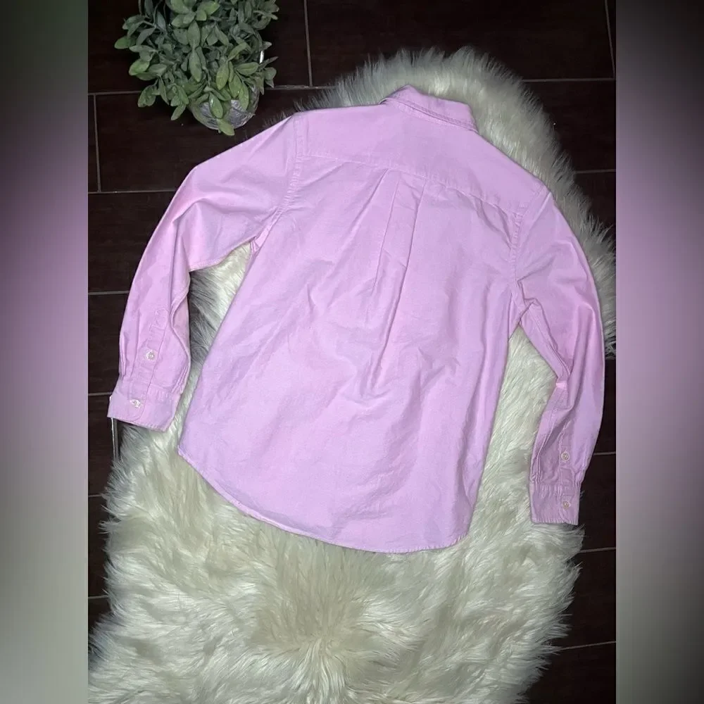 Ralph Lauren pink long sleeved button down sz large (14/16)